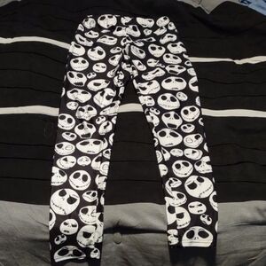 Jack Skellington Black and White Leggings